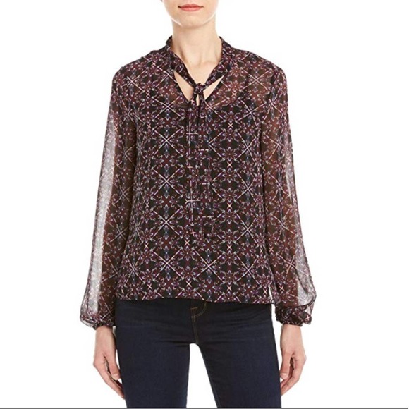 1. State Patterned Blouse - Picture 7 of 8